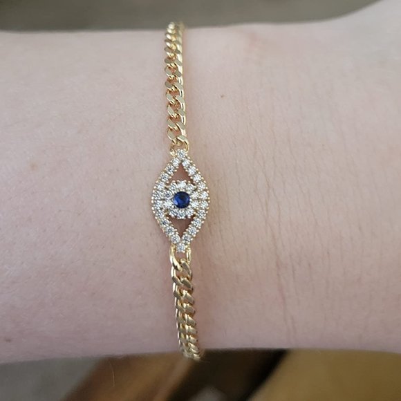 Neiman Marcus Apsvo Evil Eye Bracelet - Picture 1 of 3